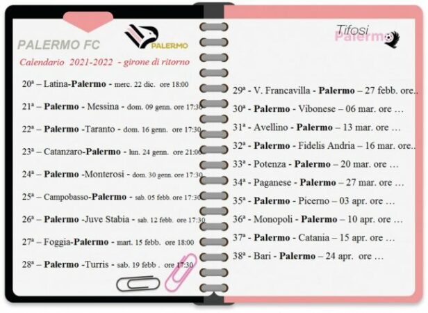 Calendario Palermo