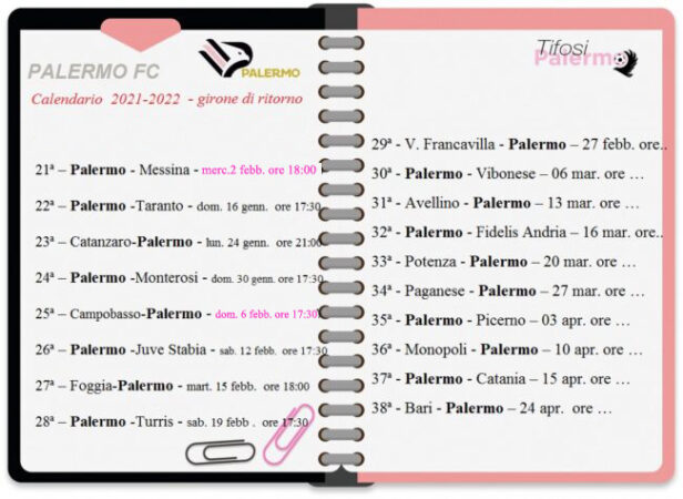 Palermo calendario