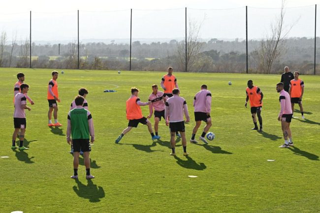 palermo report allenamento