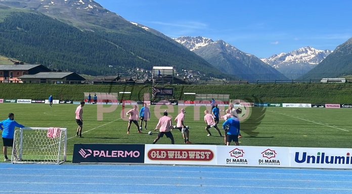 palermo allenamento livigno