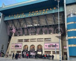 FOTO – Palermo-Bari: le prime immagini dal Barbera 